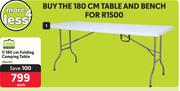 Campmaster 180cm Folding Camping Table