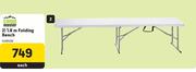 Campmaster 1.8m Folding Bench