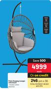 Patio Hanging Lounger With Stand