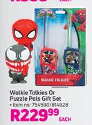 Walkie Talkie or Puzzle Pals Gift Set