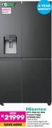 Hisense 601 Ltr Side-By-Side Freezer Fridge H780SB-1DL