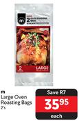 M Large Oven Roasting Bags-2's Each