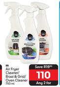 M Air Fryer Cleaner/Braai & Grid/Oven Cleaner-For 2 x 750ml