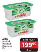 Ariel All In 1 Washing Capsules-For 2 x 21's