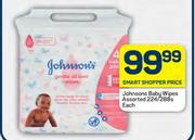Johnson's Baby Wipes Assorted-224/288s Each