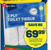 PnP 2 Ply Toilet Tissue Assorted-9s Per Pack