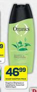 Organics Shampoo Or Conditioner Assorted-400ml Each