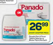 Panado Pain & Fever Tablets Spartan Or Blister Pack-24s Each
