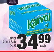 Karvol Chest Rub-50g Each