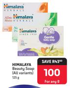 Himalaya Beauty Soap (All Variants)-For Any 8 x 125g