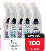 M Toilet Cleaner-For Any 5 x 300ml