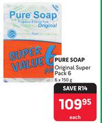 Pure Soap Original Super Pack-6 x 150g