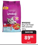 Whiskas Dry Cat Food (All Variants)-900g Each