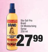 Sta-Sof -Fro Braid Oil Moisturising Spray-250ml