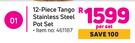 12 Piece Tango Stainless Steel Pot Set-Per Set
