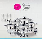 31 Piece Stainless Steel Cookware Set With Thermo Knobs-Per Set