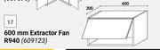 Home & Kitchen 600mm Extracor Fan Wall Units (609123)