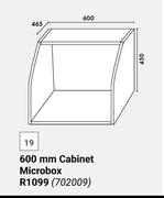 Home & Kitchen 600mm Cabinet Microbox Tall Units (702009)