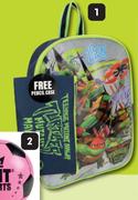 Turtles Backpack With Pencil Bag-Each