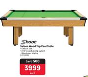 Shoot Saloon Wood Top Pool Table-Each