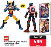 Lego Wolverine Or Captain America Construction Figure-Each