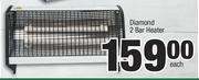 Diamond 2 Bar Heater-Each
