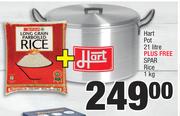 Hart Pot-21Ltr Plus Free Spar Rice-1Kg