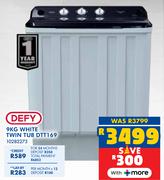 Defy 9Kg White Twin Tub DTT169