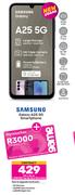 Samsung Galaxy A25 5G Smartphone-On 1.2GB Red Top Up Core More Data