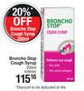 Broncho Stop Cough Syrup 288482-200ml