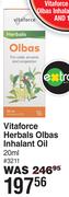 Vitaforce Herbals Olbas Inhalant Oil 3211-20ml