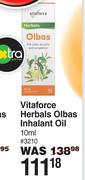 Vitaforce Herbals Olbas Inhalant Oil 3210-10ml