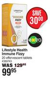 Lifestyle Health Immune Fizzy 20 Effervescent Tablets 389743