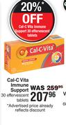 Cal-C Vita Immune Support 30 Effervescent Tablets