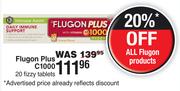 Flugon Plus C1000 20 Fizzy Tablets.