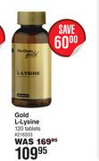 Gold L-Lysine 120 Tablets 218333