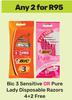 BIC 3 Sensitive Or Pure Lady Disposable Razors (4+2 Free)-For Any 2