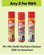 Mr. Min Multi-Surface Cleaner Assorted-For Any 2 x 360ml