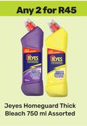 Jayes Homeguard Thick Bleach Assorted-For Any 2 x 750ml
