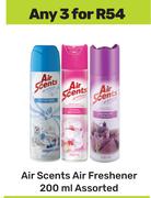 Air Scents Air Freshener Assorted-For Any 3 x 200ml