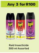 Raid Insecticide Assorted-For Any 3 x 300ml