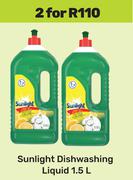 Sunlight Dishwashing Liquid-For 2 x 1.5Ltr