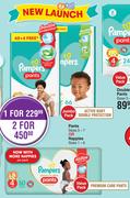 Pampers Jumbo Pack Pants Sizes 3-7 Or Value Pack Premium Care Pants Nappies Sizes 1-6-For 1