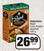Robertsons Rajah Curry Powder Assorted-200g Each