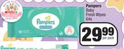 Pampers Baby Fresh Wipes-64s Per Pack