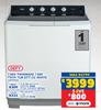Defy 15Kg Twin Maid 1500 Twin Tub White DTT152 10293036
