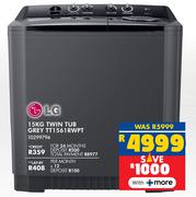 LG 15Kg Twin Tub Grey TT1561RWPT 10299794