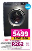 Defy 8kg Front Loader Washing Machine (DAW386)