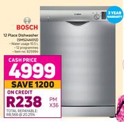 Bosch 12 Place Dishwasher (SMS24AI01Z)