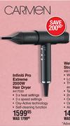 Carmen Infiniti Pro Extreme 2000W Hair Dryer